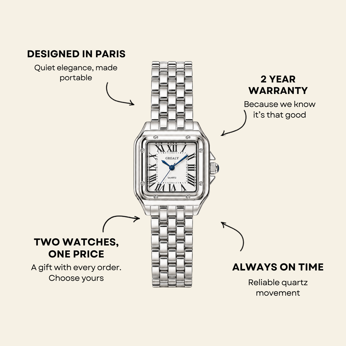 Le Marais Watch Argent