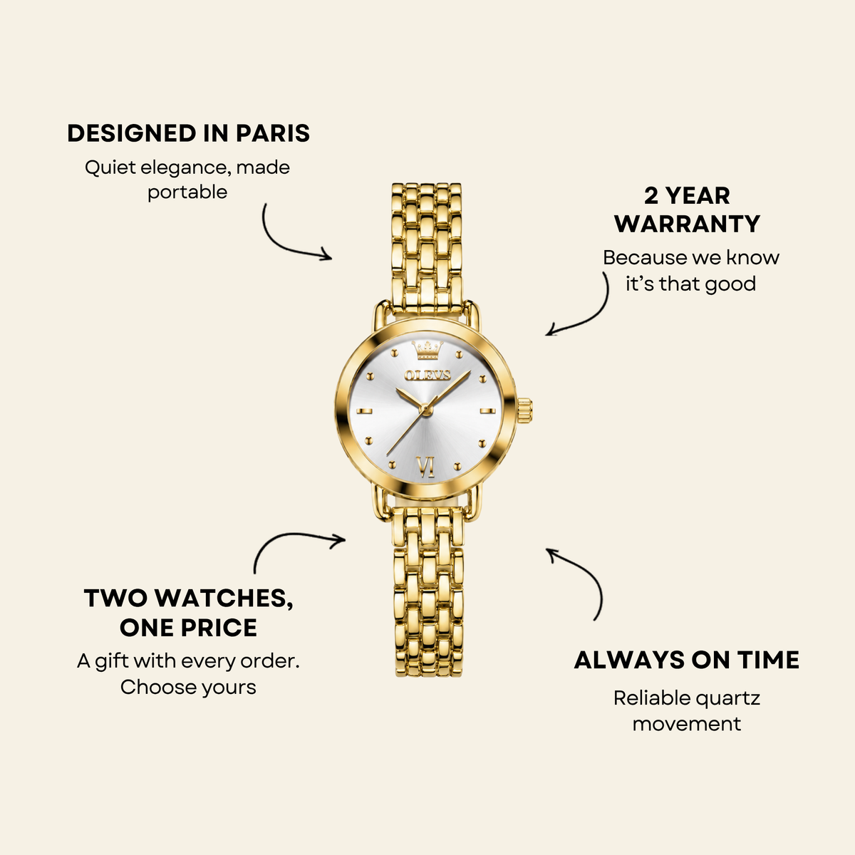Vendôme Watch Onyx